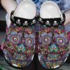 Mexican Sugar Face Skull Art Crocs Clog Shoes – Funny Skull Shoes Crocbland Clog Gifts For Men Women