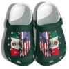 Mexico America Flag Shoes Crocs Clog Shoes Gifts Mexican Us For Mens And Womens