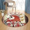 Mezenskaya Round Carpet Floor Rug Living Room Bedroom Decor Round Area Rug Carpet