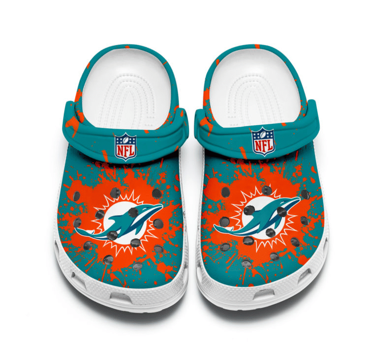 Miami Dolphins Crocs Custom 171001Cr Crocs Clog Shoes Crocband Clog Comfortable For Mens And Womens Miami Dolphins Crocs Custom 171001Cr Crocs Clog Shoes Crocband Clog Comfortable For Mens And Womens