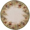 Miami Gardens Beige Round Carpet Floor Rug Living Room Bedroom Decor Round Area Rug Carpet