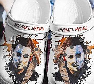 Michael Myers Face Crocs Crocband Clog Clog Comfortable For Mens And Womens Classic Clog Water Shoes Comfortable