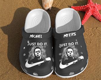 Michael Myers Just Do It Crocs Clog Shoes Crocband Clog Comfortable For Mens And Womens Michael Myers Just Do It Crocs Clog Shoes Crocband Clog Comfortable For Mens And Womens