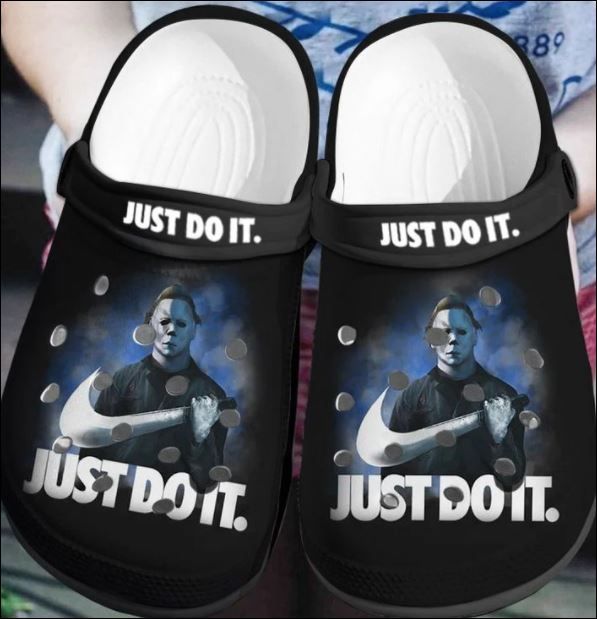 Michael Myers Just Do It Crocs Crocband Clog Comfortable For Mens Womens Classic Clog Water Shoes Michael Myers Just Do It Crocs Crocband Clog Comfortable For Mens Womens Classic Clog Water Shoes