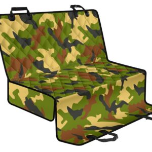 Military Camouflage Print Pet Car Back Seat Cover - 696a13d88e27