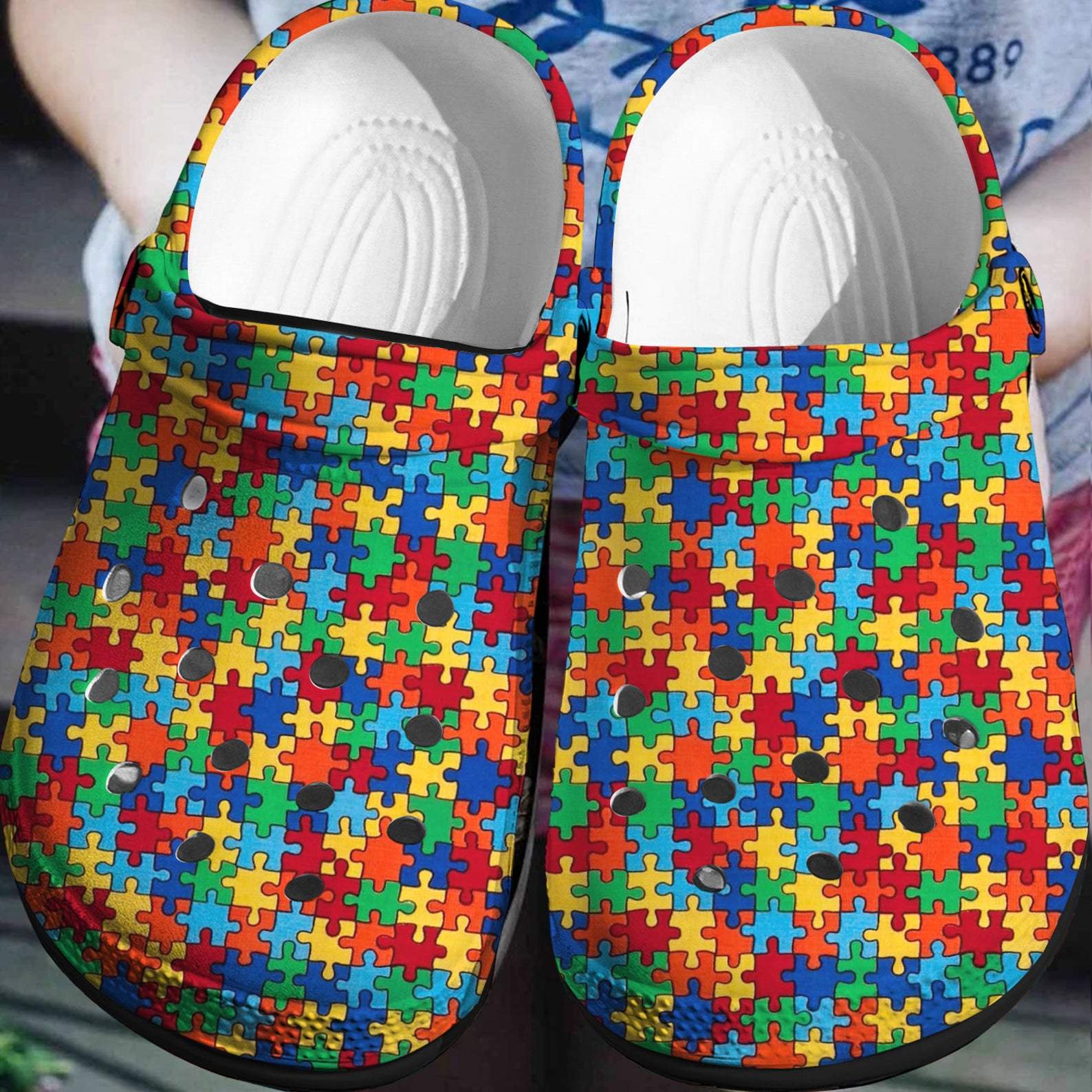 Mini Puzzle Crocs Clog Shoes – Autism Awareness Shoes Crocbland Clog Birthday Gifts For Boy Girl Mini Puzzle Crocs Clog Shoes – Autism Awareness Shoes Crocbland Clog Birthday Gifts For Boy Girl