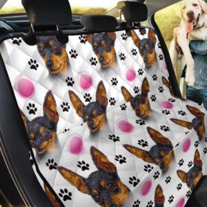 Miniature Pinscher Dog Head Car Back Seat Cover Dog Car Seat Covers - 18fe2ef123ec