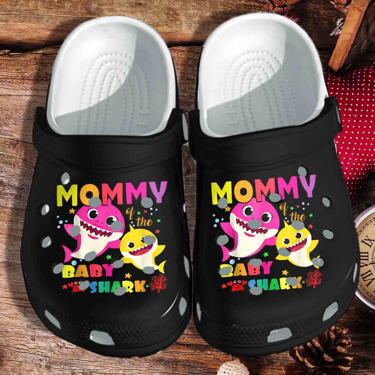 Mommy Shark And Baby Shoes Crocs Clog Gift Mothers Day – Funny Shark Clog Birthday Gift For Mom Mommy Shark And Baby Shoes Crocs Clog Gift Mothers Day – Funny Shark Clog Birthday Gift For Mom