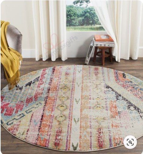 Monaco Collection Round Carpet Floor Rug Living Room Bedroom Decor Round Area Rug Carpet Monaco Collection Round Carpet Floor Rug Living Room Bedroom Decor Round Area Rug Carpet