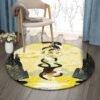Monkeys And The Moon Round Carpet Floor Rug Living Room Bedroom Decor Round Area Rug Carpet