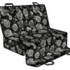 Monochrome Rose Floral Pattern Print Pet Car Back Seat Cover - b065a8fc19fa