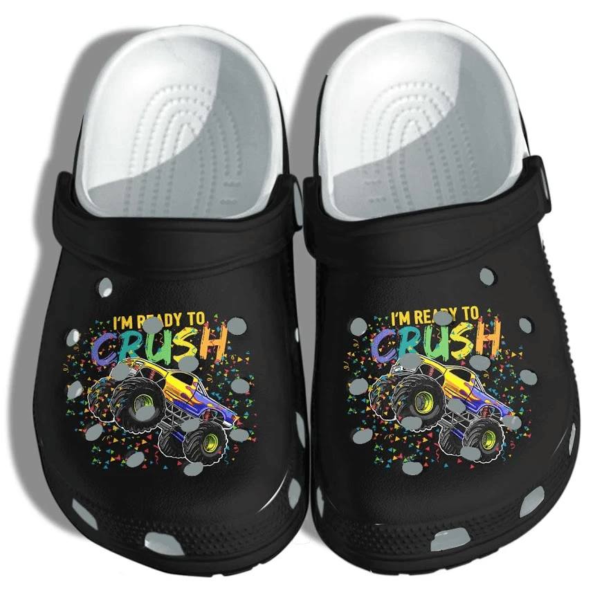 Monster Truck Crush Shoes Crocs Clog Birthday Boys – Ready To Crush Clog Birthday Gift For Kids Son Monster Truck Crush Shoes Crocs Clog Birthday Boys – Ready To Crush Clog Birthday Gift For Kids Son