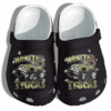Monster Trucks Shoes Crocs Clog For Boys Men – Camo Truck Car Trucker Birthday Gift For Son Father Day