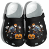 Monsters Truck Usa Flag Halloween Pumpkin Ghost Cute Crocs Clog Shoes Clog – Halloween Crocs Clog Crocband Clog Birthday Gift For Man Woman
