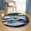Moon And Sea Round Carpet Floor Rug Living Room Bedroom Decor Round Area Rug Carpet