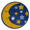 Moon And Star Round Carpet Floor Rug Living Room Bedroom Decor Round Area Rug Carpet