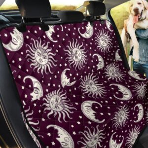 Moon Sun Celestial Pattern Car Back Seat Cover Dog Car Seat Covers - 9f2902f9a37e