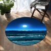 Moonlight Magic Round Carpet Floor Rug Living Room Bedroom Decor Round Area Rug Carpet