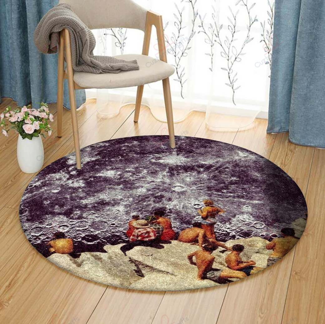 Moonrise Round Carpet Floor Rug Living Room Bedroom Decor Round Area Rug Carpet Moonrise Round Carpet Floor Rug Living Room Bedroom Decor Round Area Rug Carpet