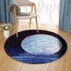 Moonshine Round Carpet Floor Rug Living Room Bedroom Decor Round Area Rug Carpet
