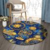 Moonsign Horoscope Sun Round Carpet Floor Rug Living Room Bedroom Decor Round Area Rug Carpet