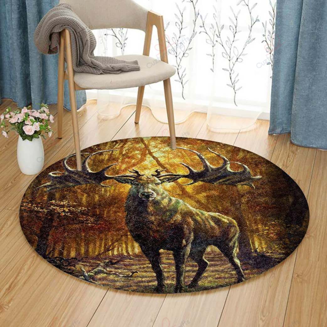 Moose Round Carpet Floor Rug Living Room Bedroom Decor Round Area Rug Carpet Moose Round Carpet Floor Rug Living Room Bedroom Decor Round Area Rug Carpet