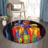 Motherhood And Child Round Carpet Floor Rug Living Room Bedroom Decor Round Area Rug Carpet