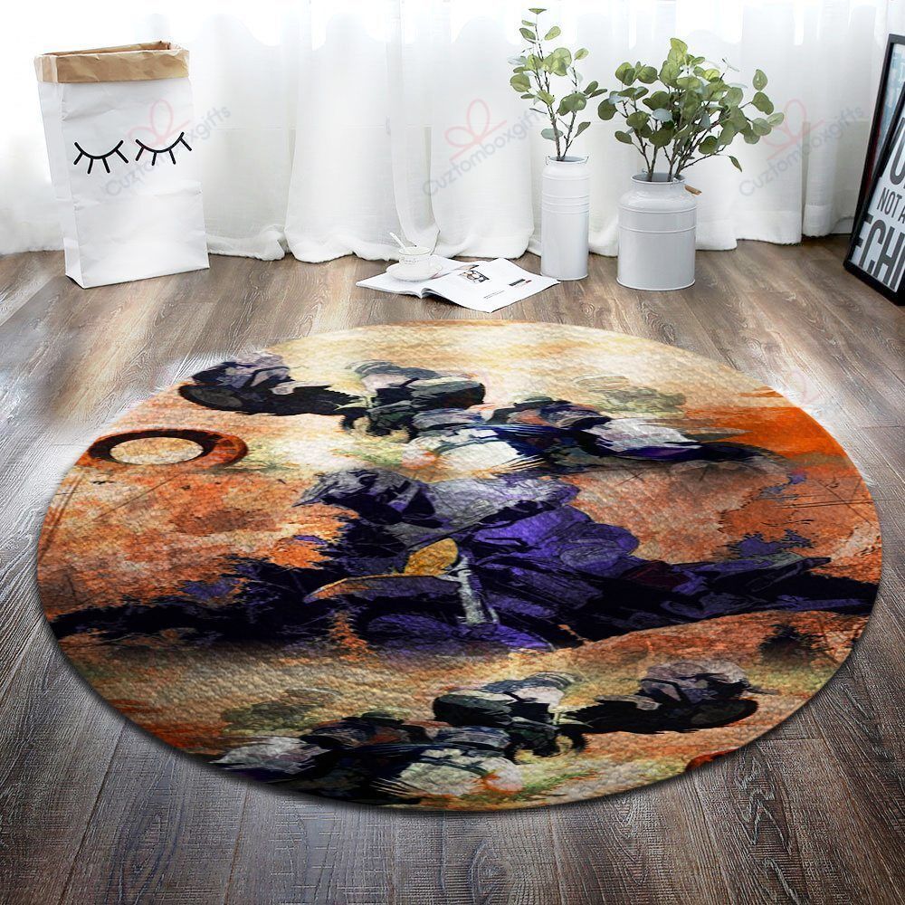 Motocross Painting 1 Round Carpet Floor Rug Living Room Bedroom Decor Round Area Rug Carpet Motocross Painting 1 Round Carpet Floor Rug Living Room Bedroom Decor Round Area Rug Carpet