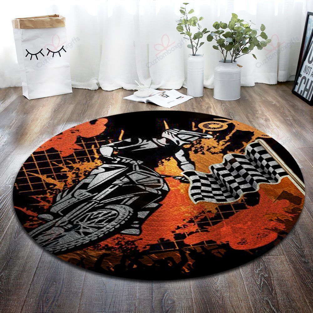 Motocross Painting Round Carpet Floor Rug Living Room Bedroom Decor Round Area Rug Carpet Motocross Painting Round Carpet Floor Rug Living Room Bedroom Decor Round Area Rug Carpet