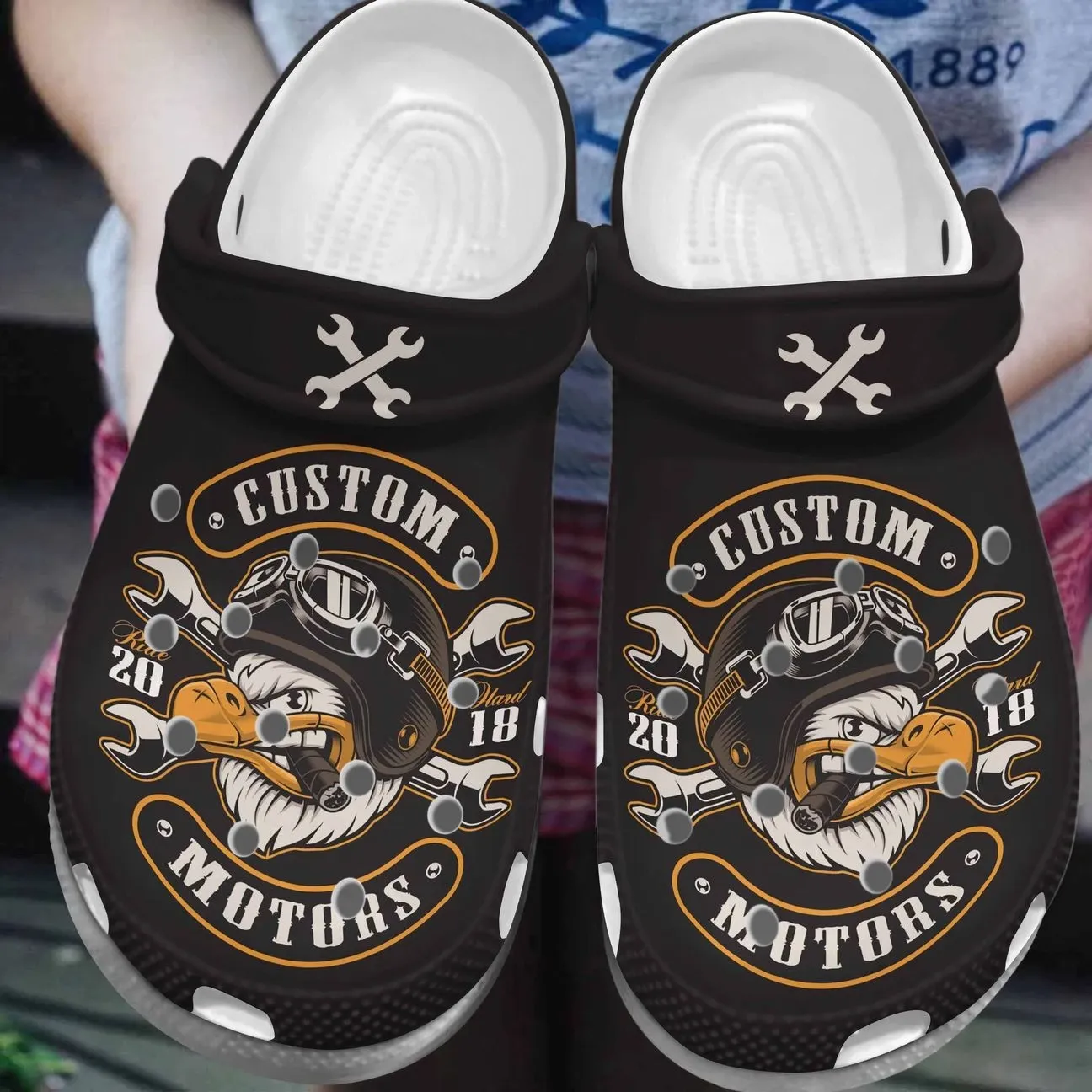 Motorbike Personalized Clog Custom Crocs Comfortablefashion Style Comfortable For Women Men Kid Print 3D Custom Motors Motorbike Personalized Clog Custom Crocs Comfortablefashion Style Comfortable For Women Men Kid Print 3D Custom Motors