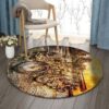 Motorcycles Round Carpet Floor Rug Living Room Bedroom Decor Round Area Rug Carpet