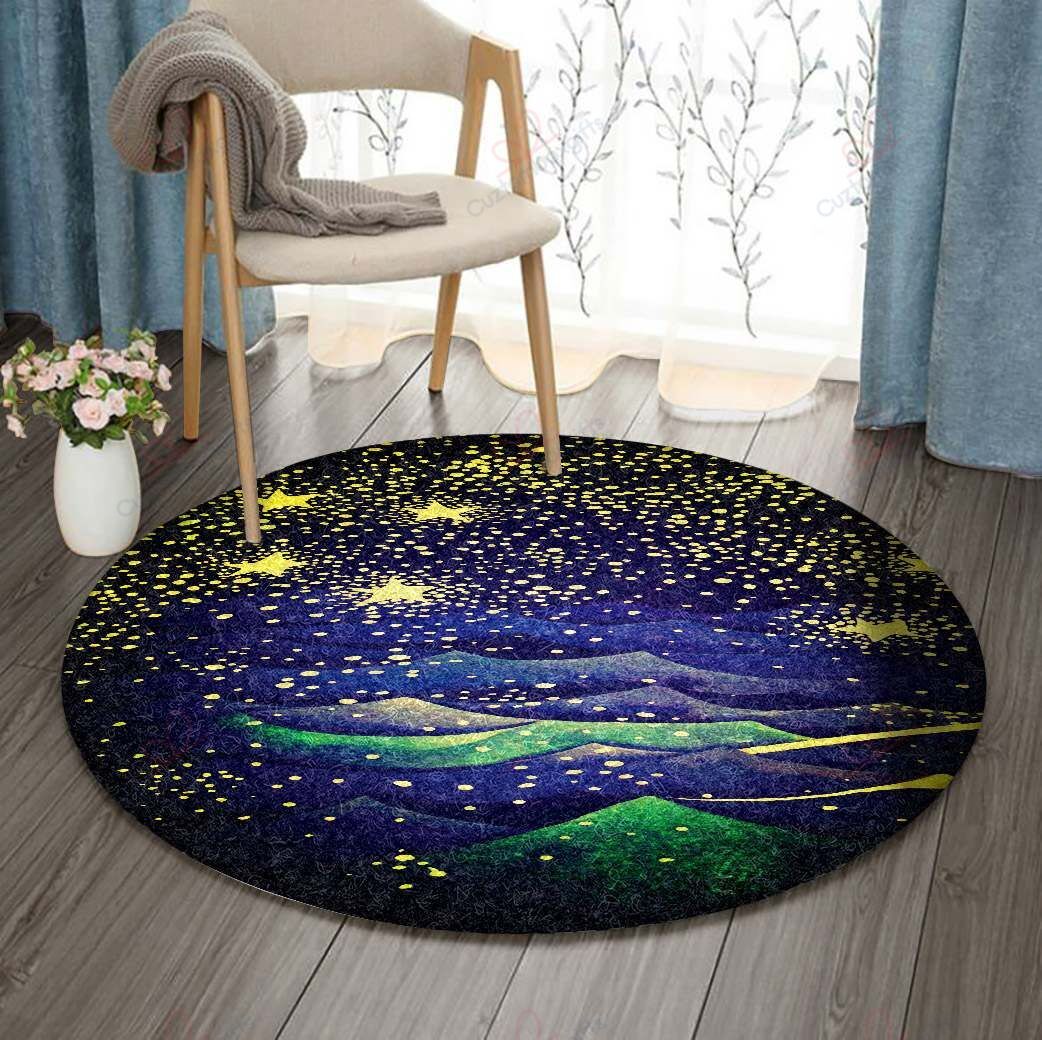 Mountain Star Round Carpet Floor Rug Living Room Bedroom Decor Round Area Rug Carpet Mountain Star Round Carpet Floor Rug Living Room Bedroom Decor Round Area Rug Carpet
