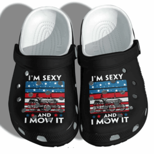 Mow Shoes Crocs Clog Garden Funny – Im Sexy And I Mow It Funny Croc Shoes Gifts Men Women