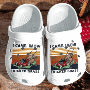 Mower Garden Shoes Crocs Clog For Man Women – I Came I Mow I Kicked Grass Croc Clog Birthday Gifts For Fathers Day
