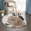 Mule Round Carpet Floor Rug Living Room Bedroom Decor Round Area Rug Carpet