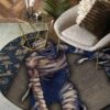 Mummy Round Carpet Floor Rug Living Room Bedroom Decor Round Area Rug Carpet
