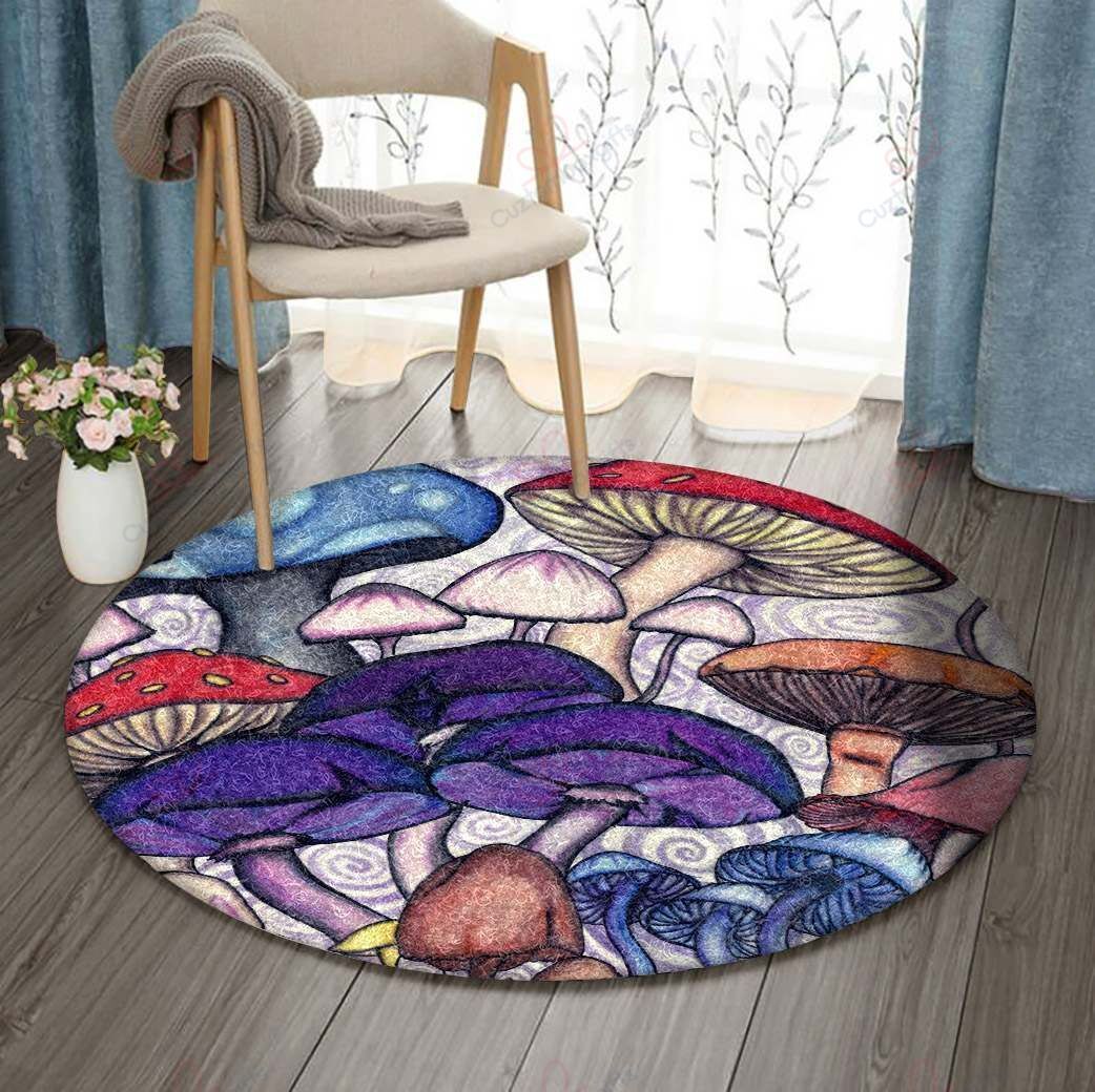 Mushroom Round Carpet Floor Rug Living Room Bedroom Decor Round Area Rug Carpet Mushroom Round Carpet Floor Rug Living Room Bedroom Decor Round Area Rug Carpet