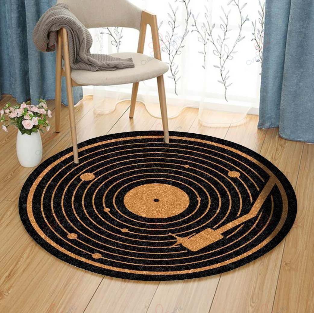 Music Disc Round Carpet Floor Rug Living Room Bedroom Decor Round Area Rug Carpet Music Disc Round Carpet Floor Rug Living Room Bedroom Decor Round Area Rug Carpet