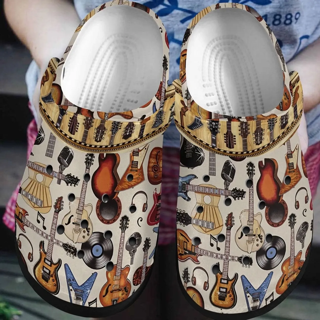 Musical Instrument Personalized Clog Custom Crocs Comfortablefashion Style Comfortable For Women Men Kid Print 3D Musical Instrument Personalized Clog Custom Crocs Comfortablefashion Style Comfortable For Women Men Kid Print 3D