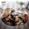 Musician Round Carpet Floor Rug Living Room Bedroom Decor Round Area Rug Carpet