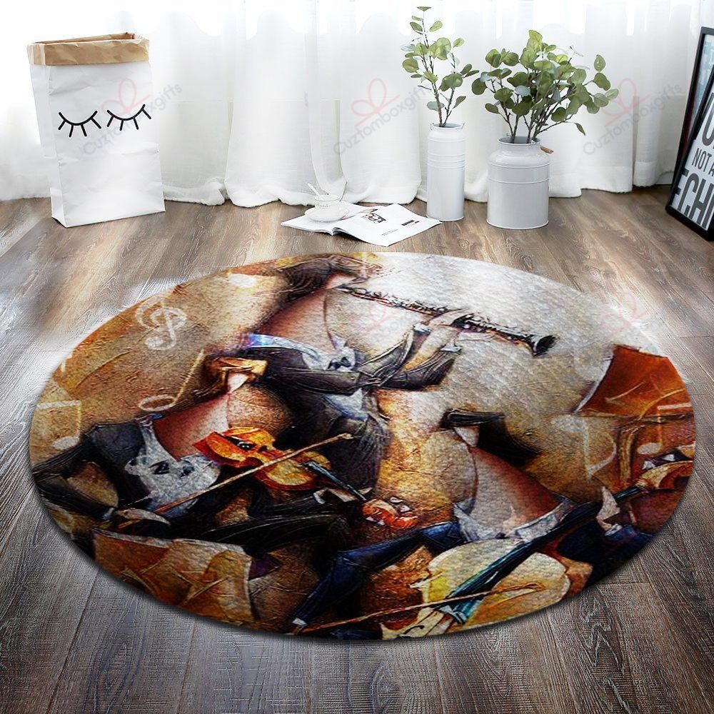 Musician Round Carpet Floor Rug Living Room Bedroom Decor Round Area Rug Carpet Musician Round Carpet Floor Rug Living Room Bedroom Decor Round Area Rug Carpet
