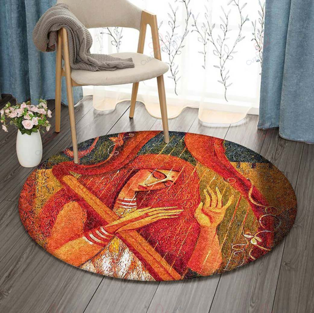 Mystic Women Painting Round Carpet Floor Rug Living Room Bedroom Decor Round Area Rug Carpet Mystic Women Painting Round Carpet Floor Rug Living Room Bedroom Decor Round Area Rug Carpet