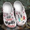 Nail Tech Crocs Clog Classic Clog Whitesole Eat Sleep Nail Repeat Shoes