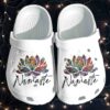 Namaste Lotus Yoga Crocs Clog Shoes – Love Light And Peace Crocs Clog Clog Birthday Gift For Women Girl Daughter Friend