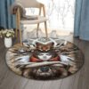 Native American And Wild Animals Round Carpet Floor Rug Living Room Bedroom Decor Round Area Rug Carpet