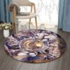Native American Cougar Kokopelli Round Carpet Floor Rug Living Room Bedroom Decor Round Area Rug Carpet