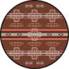 Native American Cross Round Carpet Floor Rug Living Room Bedroom Decor Round Area Rug Carpet
