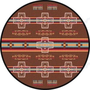 Native American Cross Round Carpet Floor Rug Living Room Bedroom Decor Round Area Rug Carpet