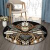 Native American Dreamcatcher Eagle Round Carpet Floor Rug Living Room Bedroom Decor Round Area Rug Carpet