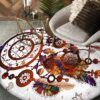 Native American Dreamcatcher Round Carpet Floor Rug Living Room Bedroom Decor Round Area Rug Carpet